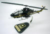 U.S. Army - AH-1P Cobra Gunship - GO ARMY! - Helicopter - 1/32 Scale Mahogany Model