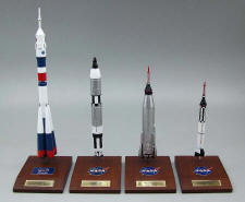NASA-Russian - Soyuz U2/Gemini Titan/Mercury Atlas/Mercury Redstone - Rockets Group (4) - 1/100 Scale