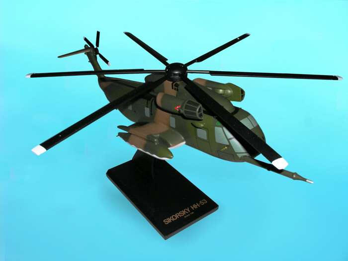 US Army - Sikorsky - HH-53 Super Jolly Green Giant Helicopter - 1/48 Scale Mahogany Model - B5648H3W