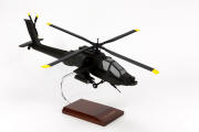 US Army - AH-64A Apache Helicopter - 1/32 Scale Mahogany Model
