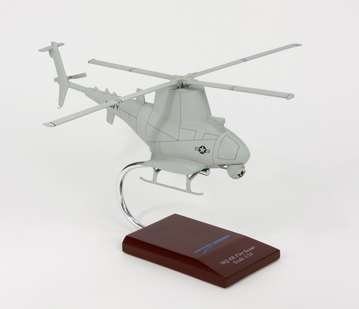 MQ-8B Fire Scout - Unmanned Autonomous Helicopter - 1/24 Scale Model