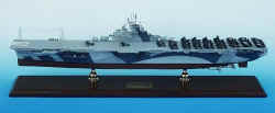 Click Here For A Larger View - USN CV-10 Yorktown Aircraft Carrier - 1/350 Scale Mahogany Model