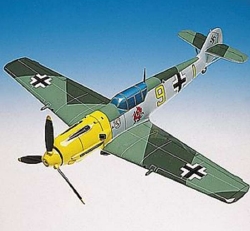 Messerschmitt - ME-109E (BF-109E) Emil - Elite Skywarrior - 1/24 Scale Mahogany Model - ESFN010W