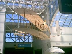 Click image for larger view of Wright Flyer Replica - displayed at the Dayton International Airport in Dayton, Ohio