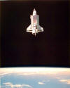 Shuttle In Space - Doors Open (16 X 20)