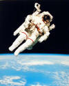 NASA - Astronaut In Space Lithograph - Space Walk - 16x20