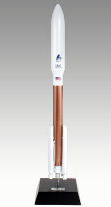 NASA - Atlas V Rocket - 1/100 Scale Mahogany Model