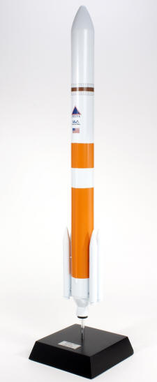 NASA - Delta IV Rocket (Medium) - 1/100 Scale Mahogany Model
