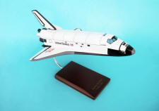 NASA - Space Shuttle Atlantis - 1/100 Scale Large Mahogany Model
