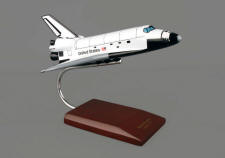 NASA - Space Shuttle Atlantis - 1/144 Scale Medium Mahogany Model
