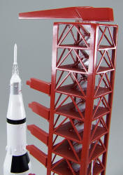 Apollo - Saturn V Rocket on Launch Pad - 1/200 Scale Model