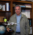 Aviation Pioneer Burt Rutan with an STM model