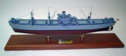 Click Here For A Larger View - USN - Liberty Ship - 1/192 Scale Mahogany Model