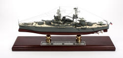 Click Here For Details And A Larger View - USS Arizona - Battleship BB-39 - Signed - 1/350 Scale Mahogany Model
