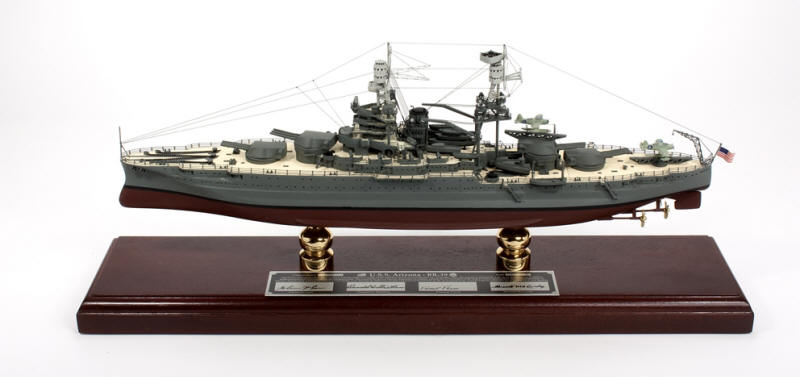USS Arizona - Signed - 1/350 Scale Mahogany Ship Model - Signature Series