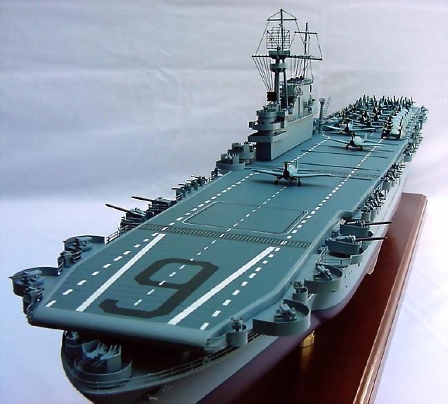 Click image for a larger view! - USS Enterprise CV-6 - "Battle of Midway" - Custom Ship Model - Aircraft Carrier