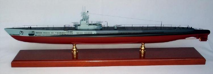 Click image for a larger view! - Gato Class Submarine Model - Custom Mahogany Model