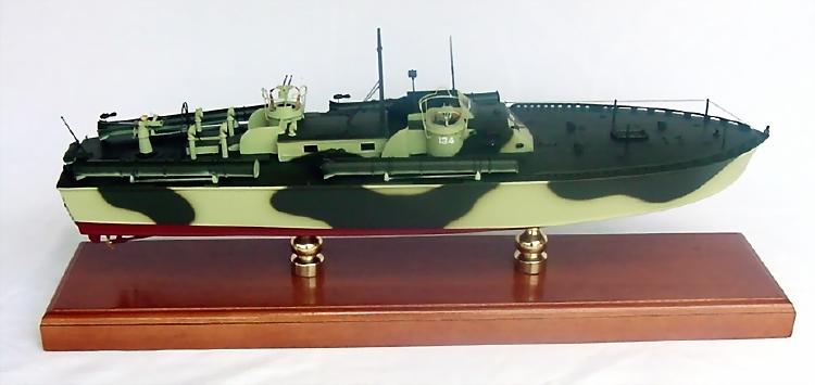 Click image for a larger view! - PT-134 Patrol Boat - Mahogany Model