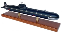 Click Here For A Larger View - Typhoon Class Russian Submarine - 1/225 Scale Mahogany Model