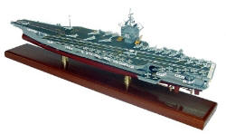 Click Here For Details And A Larger View - USS Enterprise CVN-65 Aircraft Carrier - 1/350 Scale Mahogany Model