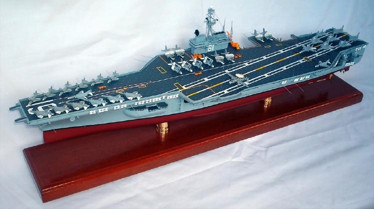 Click image for a larger view! - USS Ranger CV-61 - Custom Ship Model - Aircraft Carrier