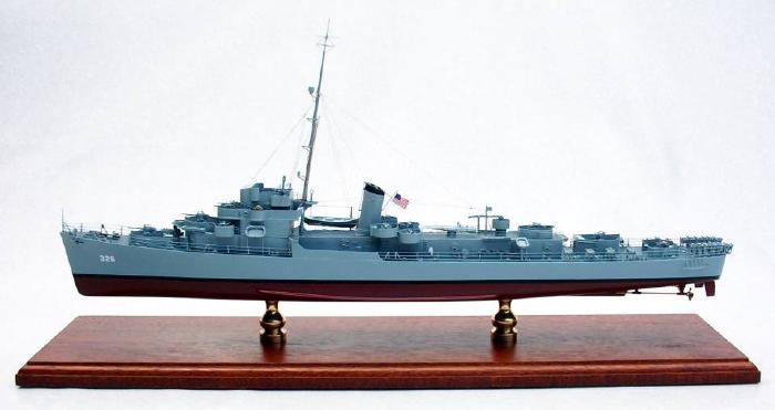 Click image for a larger view! - USS Finch DE-328 - Custom Ship Model - 1/160 Scale