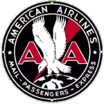 American Airlines - Totem Logo - Metal Collector Sign - AA-ExpresLarge