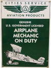 Airplane Mechanic On Duty Sign - Novelty/Humorous - Tin Collector Sign - AR013
