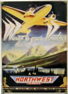 Northwest Airlines - Wings to your Vacation - Metal Collector Sign - AR014