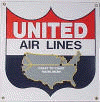 United Airlines - Metal Collector Sign - AVW0272