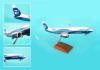 SkyMarks Supreme - Alaska 737-800 "Spirit Livery" w/ Winglets & Wood Display Stand - 1/100