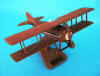US Army Air Corps - WWI - S.P.A.D. - SPAD XIII Biplane - Elite Skywarrior - 1/20 Scale Mahogany Unfinished (FULLY ASSEMBLED/UNPAINTED) Model - ESAF021U