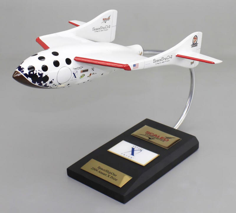 Space Ship One Model - 1/32 Scale Large Mahogany SpaceShipOne