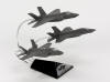 F-35 JSF Collection - Three (3) 1/72 Scale Mahogany Models